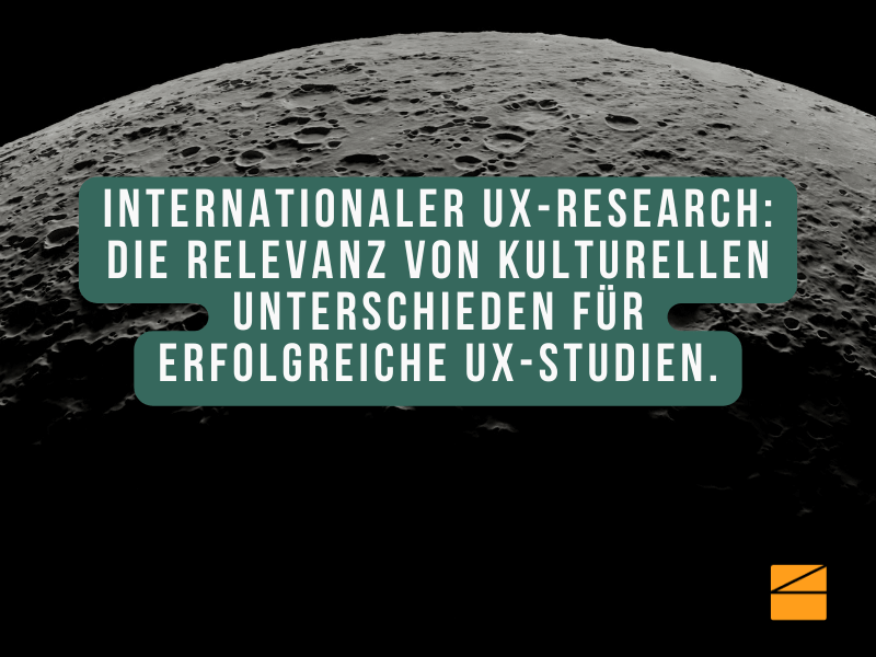 INTERNATIONALER UX RESEARCH