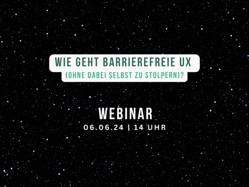 Webinar Barrierefreiheit